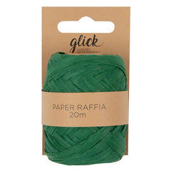 Glick Green Paper Raffia Ribbon image 0
