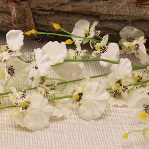 White Dancing Orchid Stem (88cm) image 1