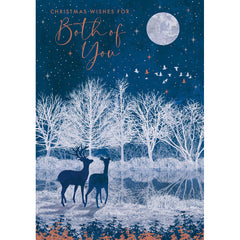 Nigel Quiney Moonlit Deer Christmas Card image 0