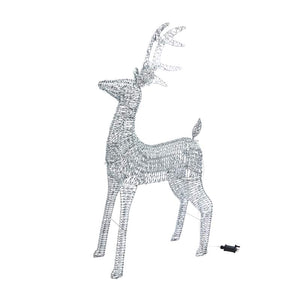 Three Kings GlitterTwist Silver Reindeer - 101cm image