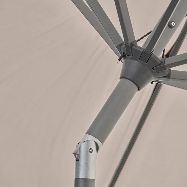 Platinum Riva 3m Round Crank & Tilt Parasol – Taupe image 5
