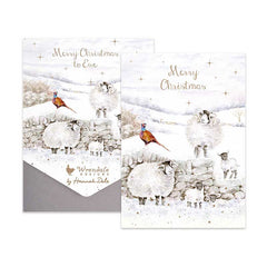 Wrendale Designs Notecard Pack - Merry Christmas To Ewe (Pack of 8) image 0