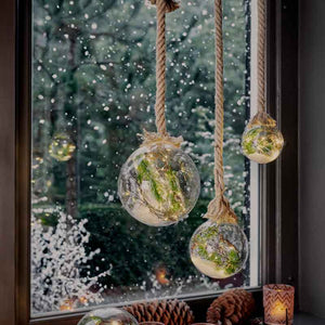 Lumineo Micro LED Hanging Ball with Foliage image 0