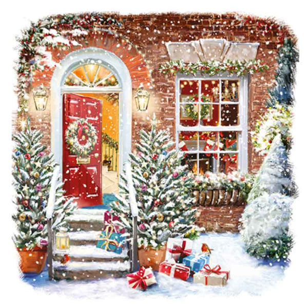 Ling Design Large Deluxe Cards - Home For Christmas (Pack of 12) image 1