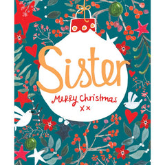 Paper Salad Sister Bauble Merry Christmas Card image 0