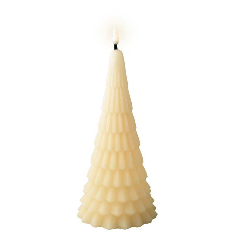 Lumineo Cream Wax LED Tree Candle image 0
