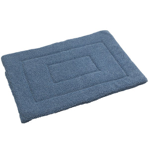 House of Paws Berber Fleece Crate Mat in Navy image 0