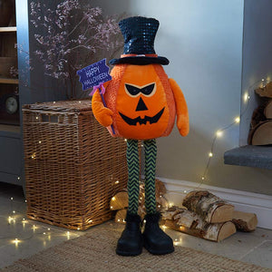 Spooky Jack Halloween Plush Pumpkin image 1