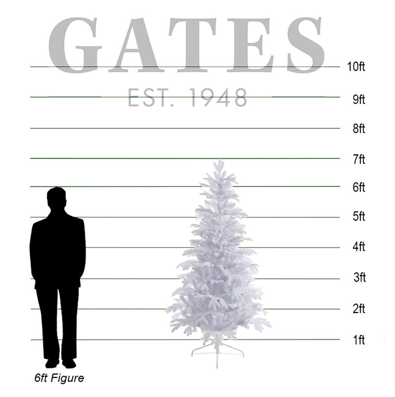 Everlands Frosted White Sunndal Fir Artificial Christmas Tree - 7ft image 0
