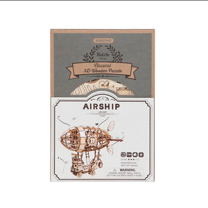 Robotime Airship DIY Wooden 3D Puzzle image 5