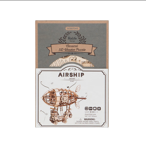 Robotime Airship DIY Wooden 3D Puzzle image 5