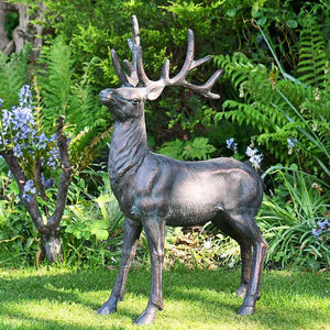 Home & Garden UK Elegant Stag Garden Statue image 0