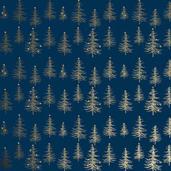 Uniqueco Trees Gold Luxe Gift Wrap (2m) image 0