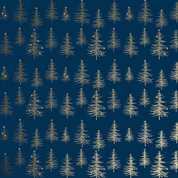 Uniqueco Trees Gold Luxe Gift Wrap (2m) image 0