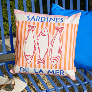 Furn Mediterranean Sardines Outdoor Cushion, 45 x 45cm image 0
