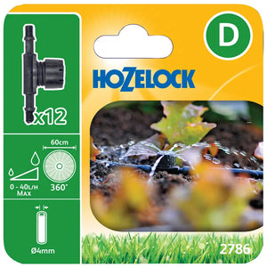 Hozelock In-Line Adjustable Mini Sprinkler 4mm (Pack of 12) image 0