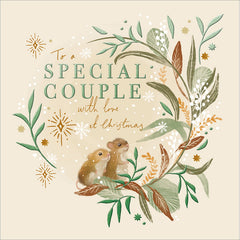 Woodmansterne Adorable Mice Special Couple Christmas Card image 0