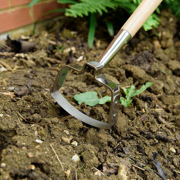 Kent & Stowe Stainless Steel Long Handled Oscillating Hoe image 1