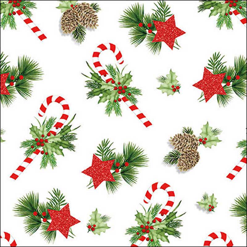 Ambiente Paper Napkins - Ornaments For Xmas (Pack of 20) image 0
