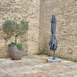 Bramblecrest Chichester 3 x 3m Square Cantilever Parasol in Grey with Granite Base &amp; Cover image 2