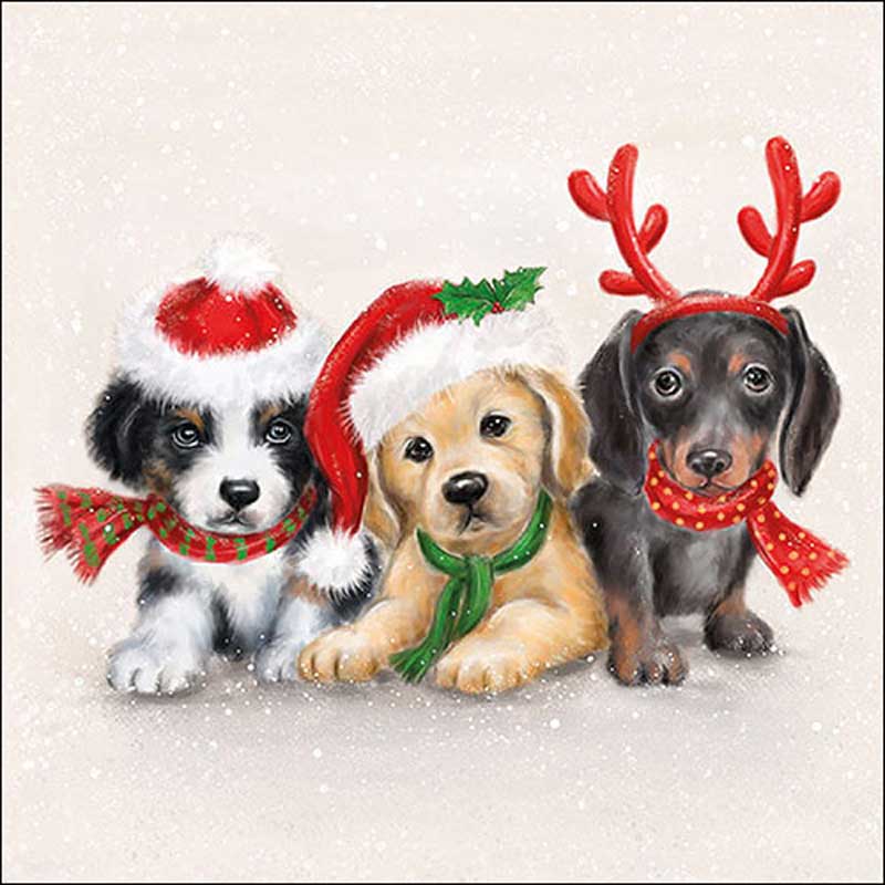 Ambiente Paper Napkins - Sweet Dogs (Pack of 20) image 0