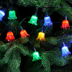 Festive 100 Multi-Coloured Petal String Lights image 0