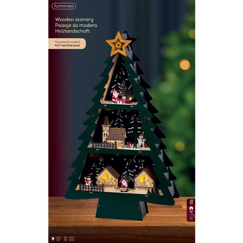 Lumineo LED Plywood Tree image 0