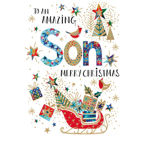 Nigel Quiney Bright Sleigh Son Christmas Card image 0