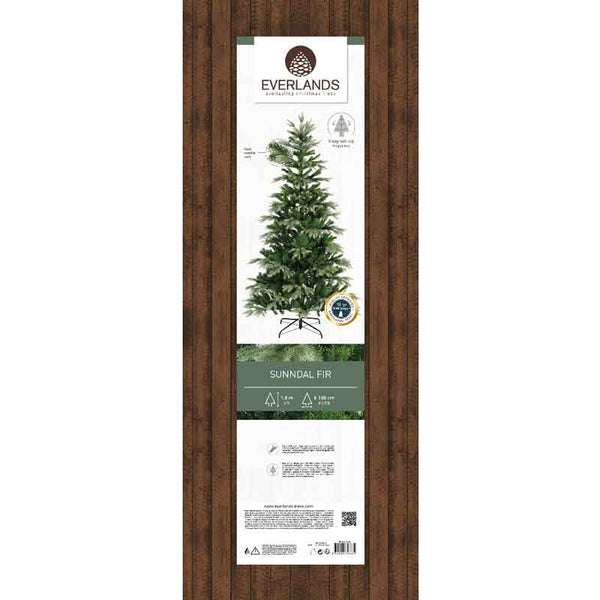 Everlands Sunndal Fir Artificial Christmas Tree - 6ft image 4