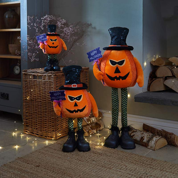 Spooky Jack Halloween Plush Pumpkin image 0