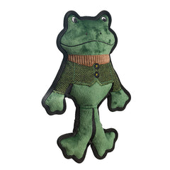House of Paws Green Tweed Frog Dog Toy image 0