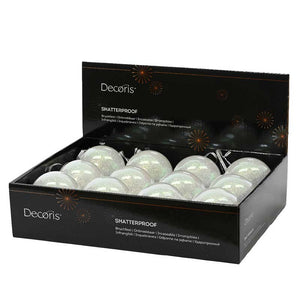 Decoris Shatterproof Bauble with Glitter image 1