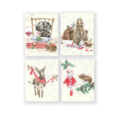 Wrendale Designs Charity Mini Boxed Cards - Hare (Pack of 16) image 0