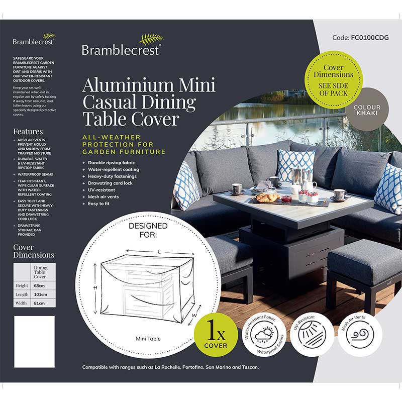 Bramblecrest Cover for Aluminium Mini Height Adjustable Table image 0