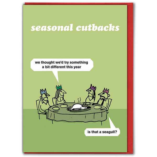 Brainbox Candy Seagull Cutbacks Christmas Card image 0