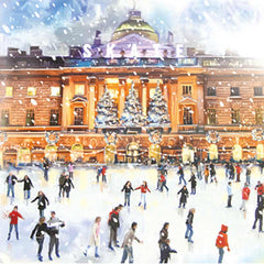 Ling Charity Christmas Cards - Christmas Skating (Pack of 6) image 0