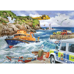 House of Puzzles RNLI Rescue 1000 Piece Jigsaw Puzzle image 0