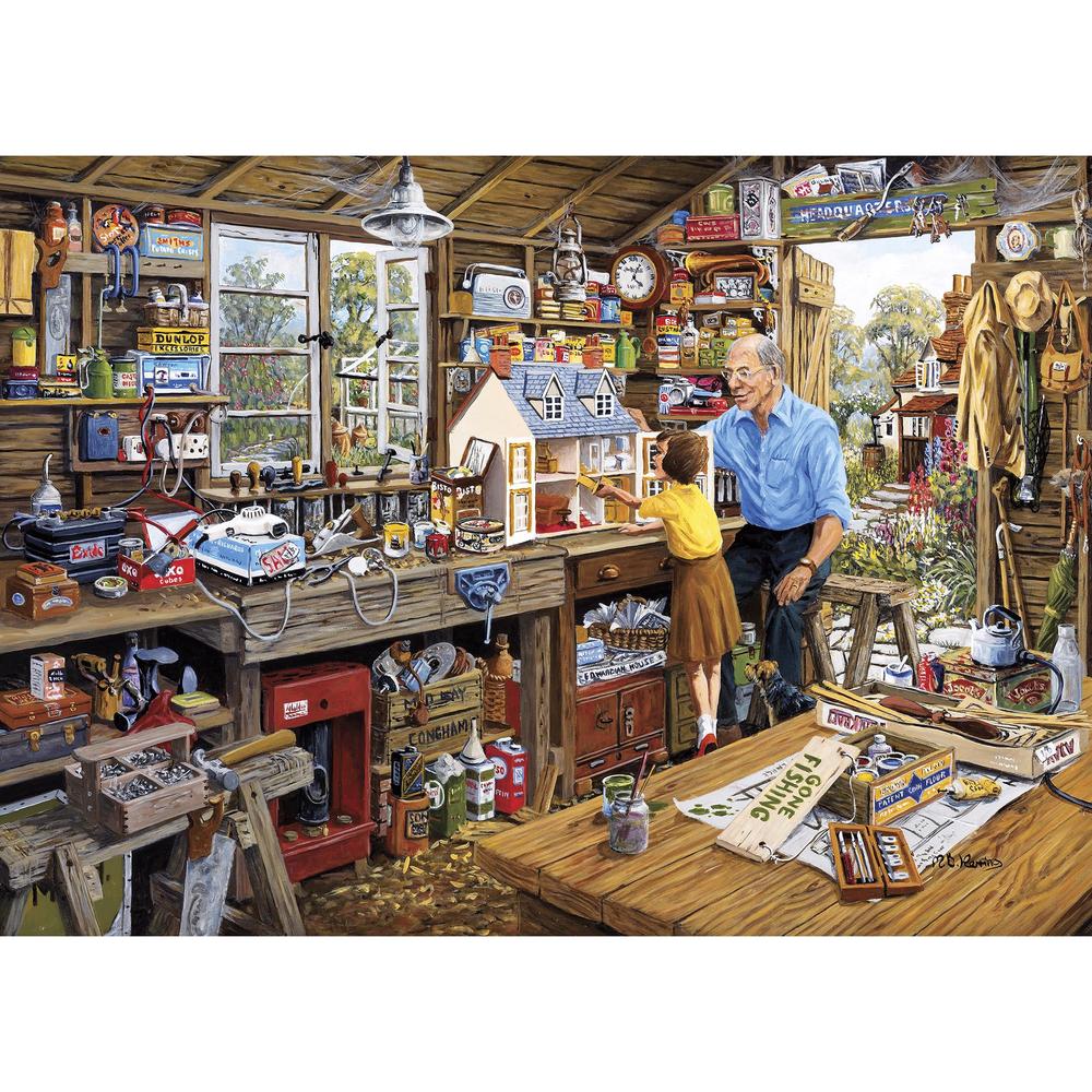 Gibsons Grandad's Workshop 500 XL Piece Jigsaw Puzzle image 0
