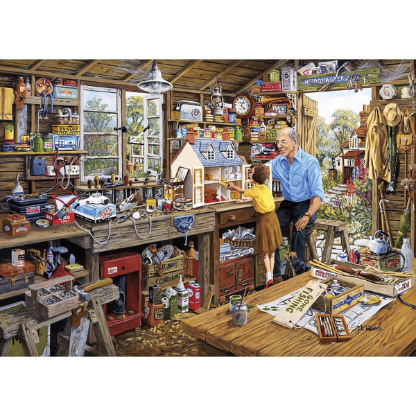Gibsons Grandad's Workshop 500 XL Piece Jigsaw Puzzle image 0