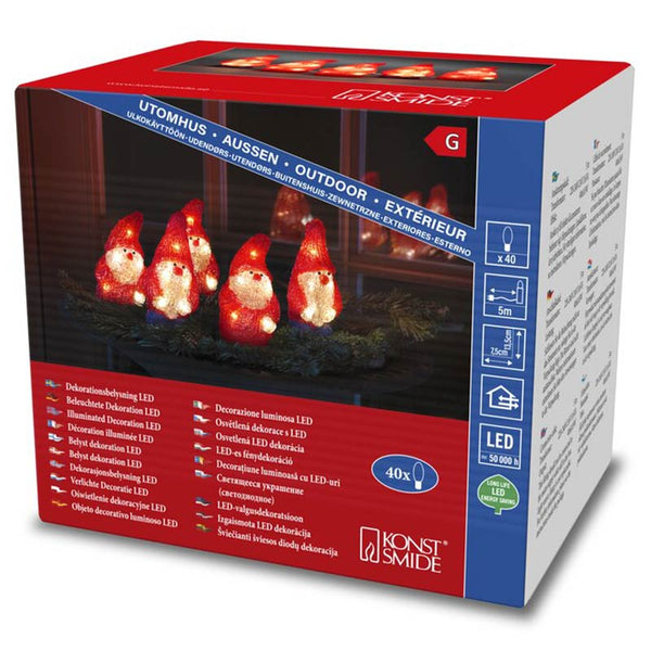 Konstsmide 5 LED Acrylic Santa's image 3