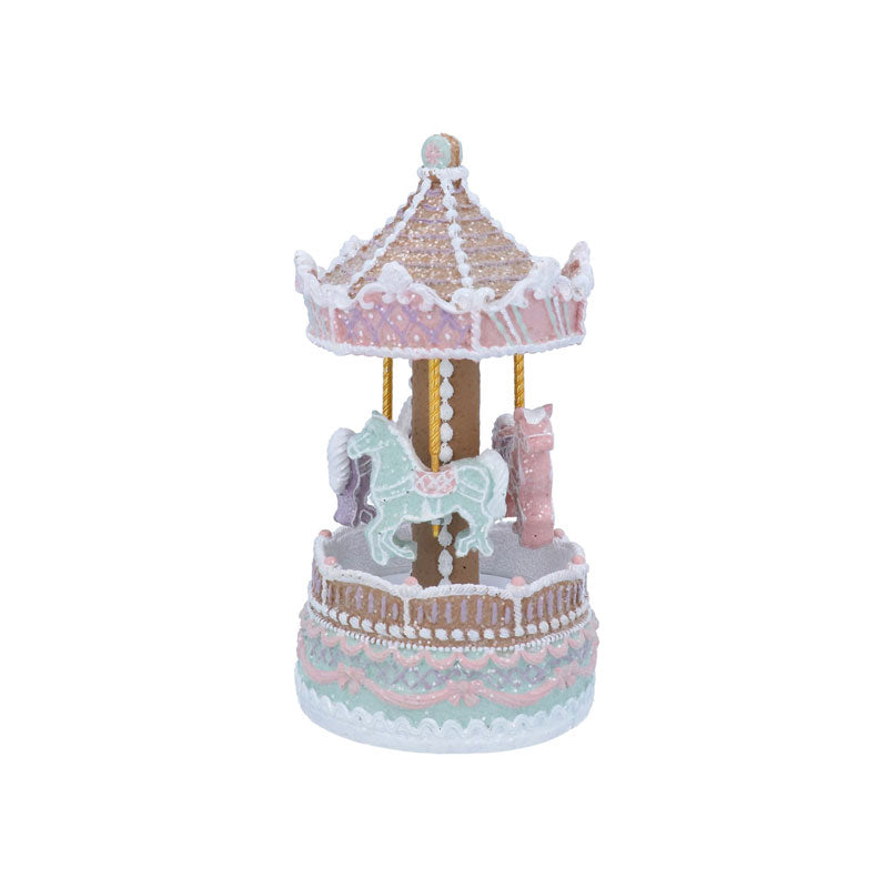 Gisela Graham Iced Gingerbread Carousel Music Box image 0