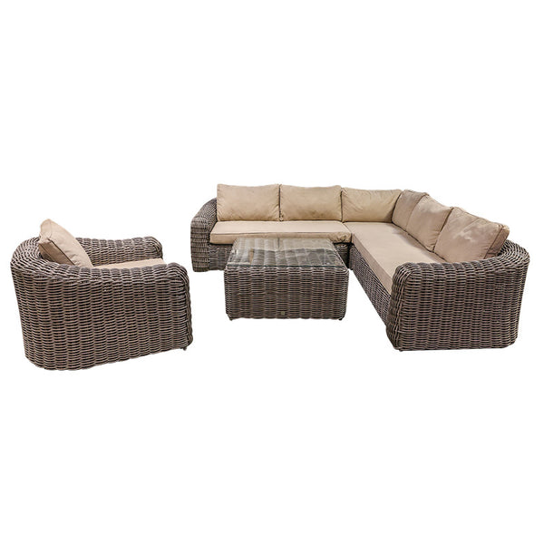Orchard Life Morello Modular Corner Outdoor Sofa Set with Square Coffee Table image 12