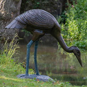 Home & Garden UK Giant Crane Garden Statue image 0