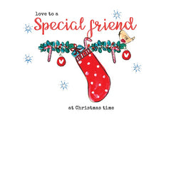 Laura Sherratt Special Friend Hand Finished Christmas Card image 0