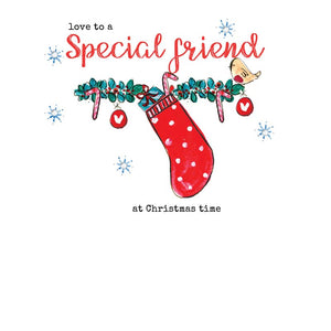 Laura Sherratt Special Friend Hand Finished Christmas Card image 0