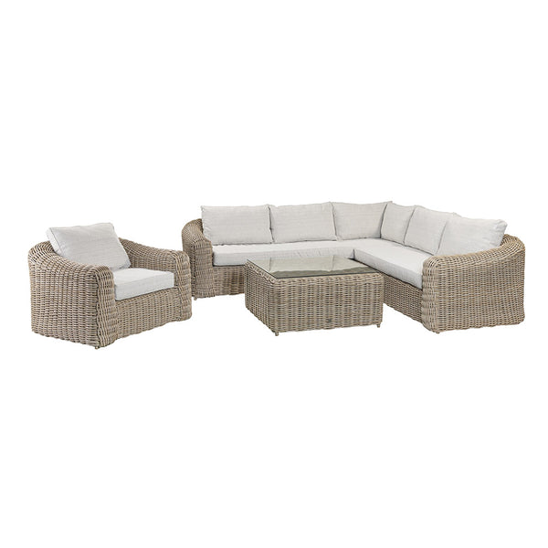 Orchard Life Morello Modular Corner Sofa Set – Oatmeal Weave (Seats 5) image 4
