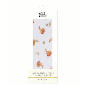 Glick Resplendent Robins Luxury Tissue Paper (Pack of 4) image 0