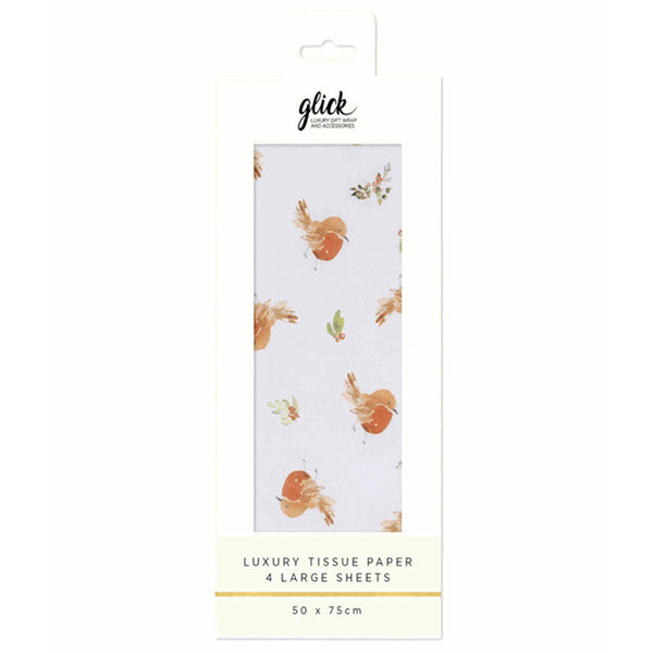 Glick Resplendent Robins Luxury Tissue Paper (Pack of 4) image 0