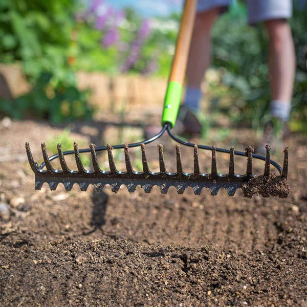AMES Double Sided Soil Rake image 2