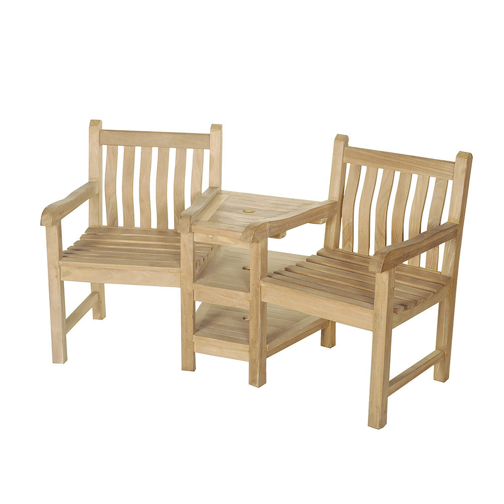 Bramblecrest Wooden Tete a Tete Love Seat image 0
